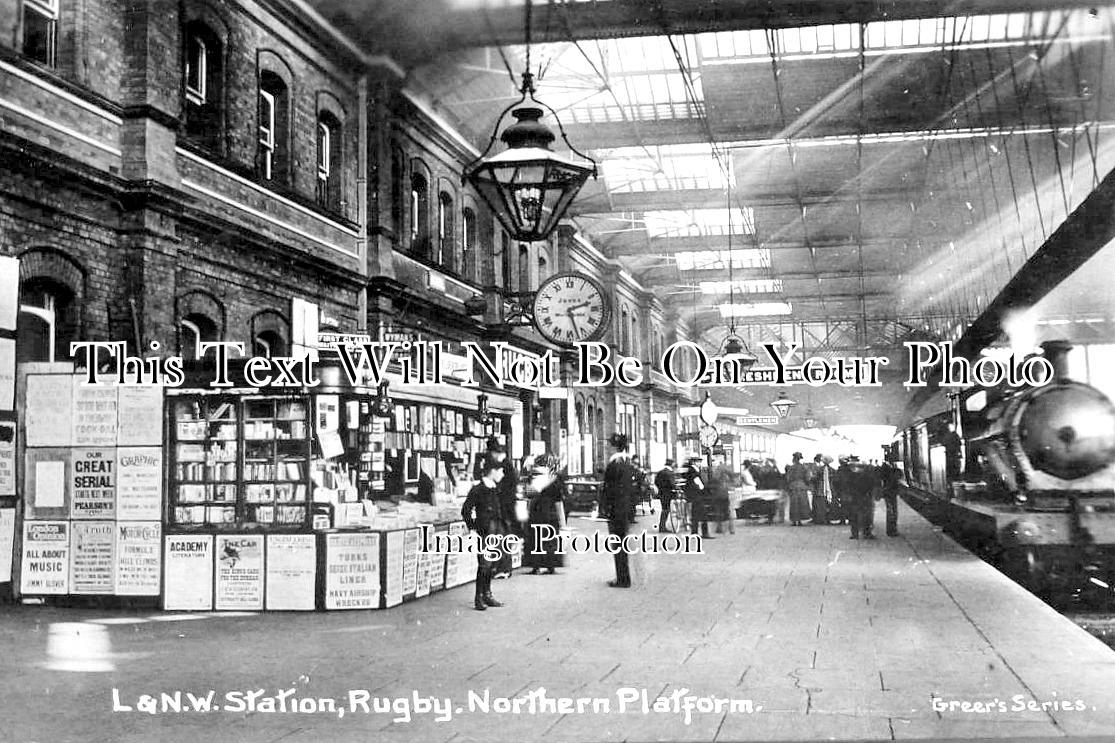 WA 1811 - L & NW Railway Station, Rugby, Warwickshire c1912