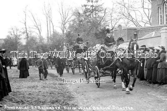 WA 1820 - Funeral Of JF Rollason, Berlin Disaster, Leamington Spa c1907