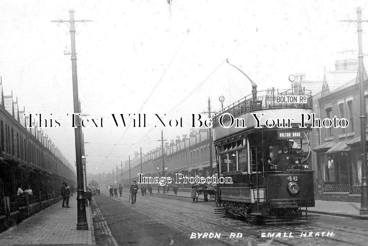 WA 1906 - Byron Road Tram, Small Heath, Birmingham, Warwickshire