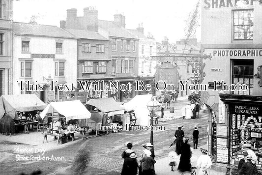 WA 1926 - Market Day, Stratford On Avon, Warwickshire c1907