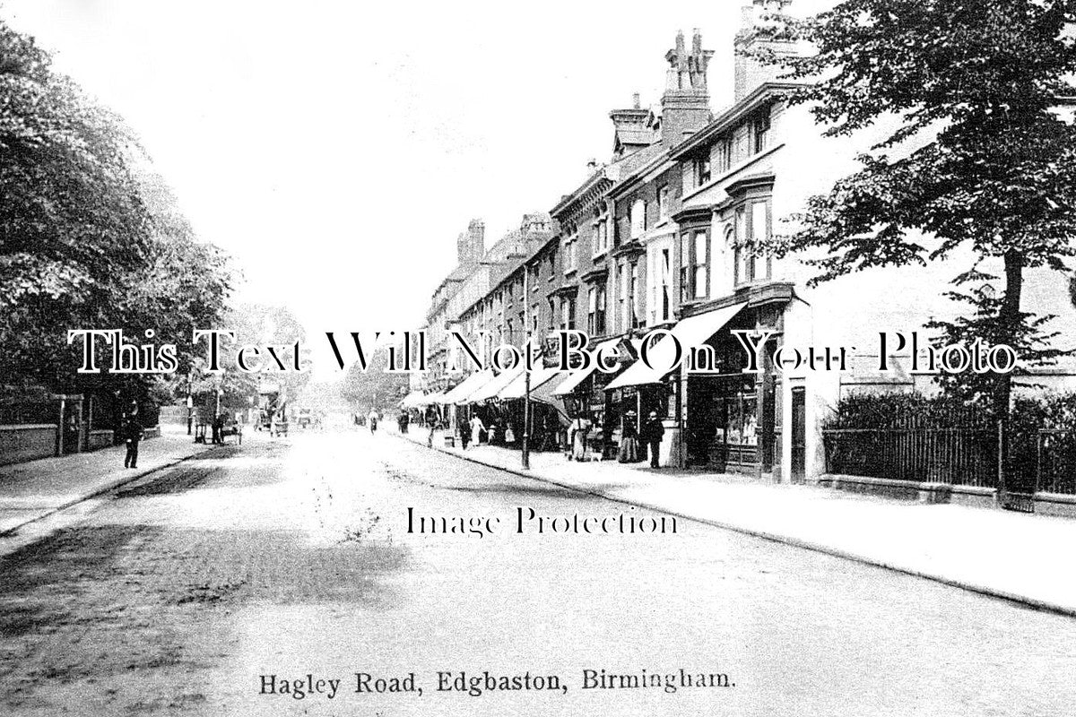 WA 1962 - Hagley Road, Edgbaston, Birmingham, Warwickshire c1908