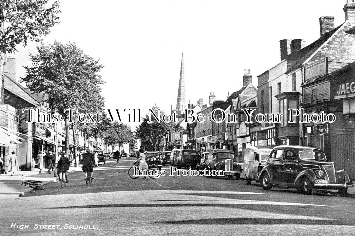 WA 1971 - High Street, Solihull, Warwickshire c1951