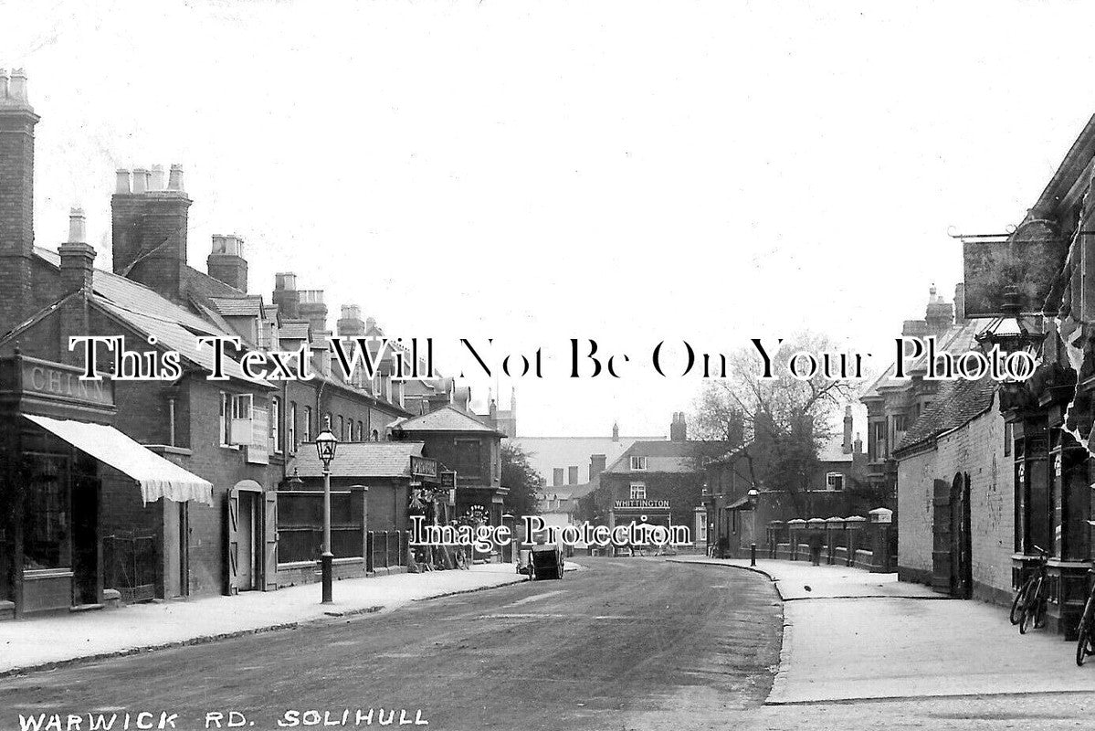WA 1972 - Warwick Road, Solihull, Warwickshire c1911
