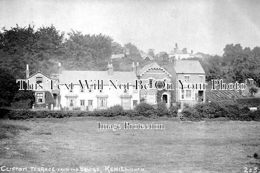 WA 2034 - Clifton Terrace From The Bridge, Kenilworth, Warwickshire