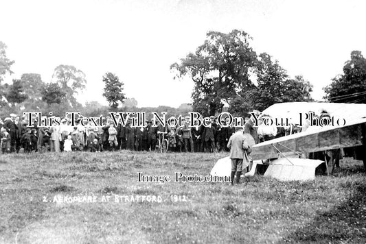 WA 2055 - Aeroplane At Stratford Upon Avon, Warwickshire 1912