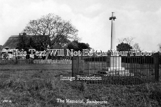 WA 207 - The Memorial, Sambourne, Warwickshire