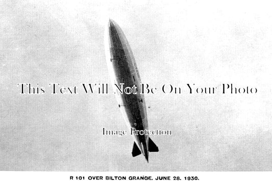 WA 2124 - R101 Airship Over Bilton Grange, Warwickshire 1930