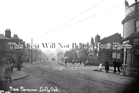WA 2154 - Tram Terminus, Selly Oak, Birmingham, Warwickshire c1913