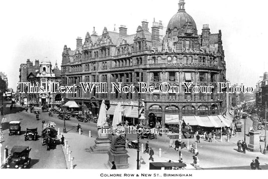 WA 2165 - Colmore Row & New Street, Birmingham, Warwickshire c1928