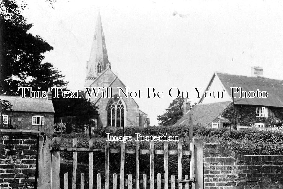 WA 218 - Austrey Church & Cottages, Atherstone, Warwickshire c1934