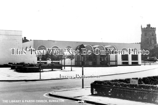 WA 2191 - The Library & Parish Church, Warwickshire c1967