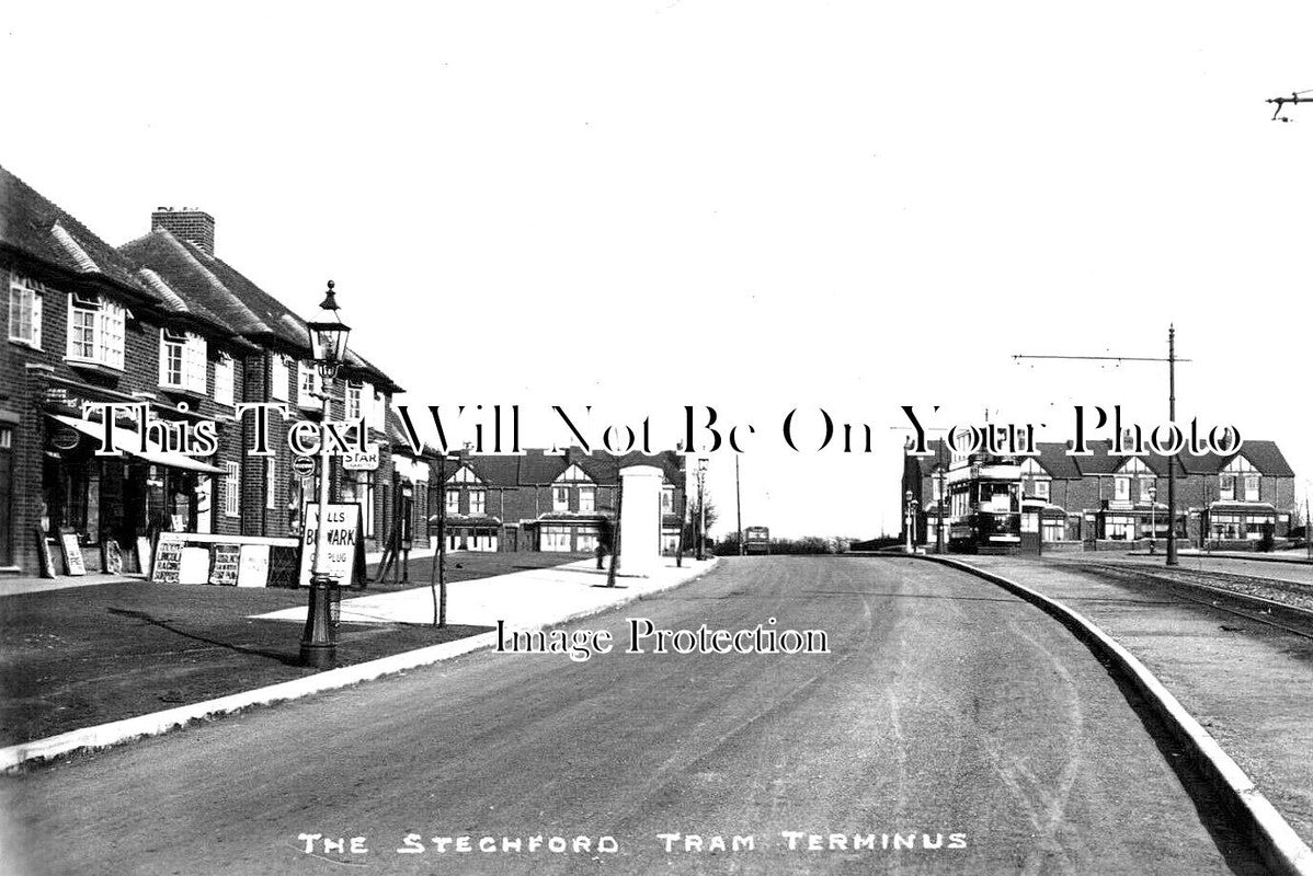 WA 2229 - The Stechford Tram Terminus, Birmingham, Warwickshire