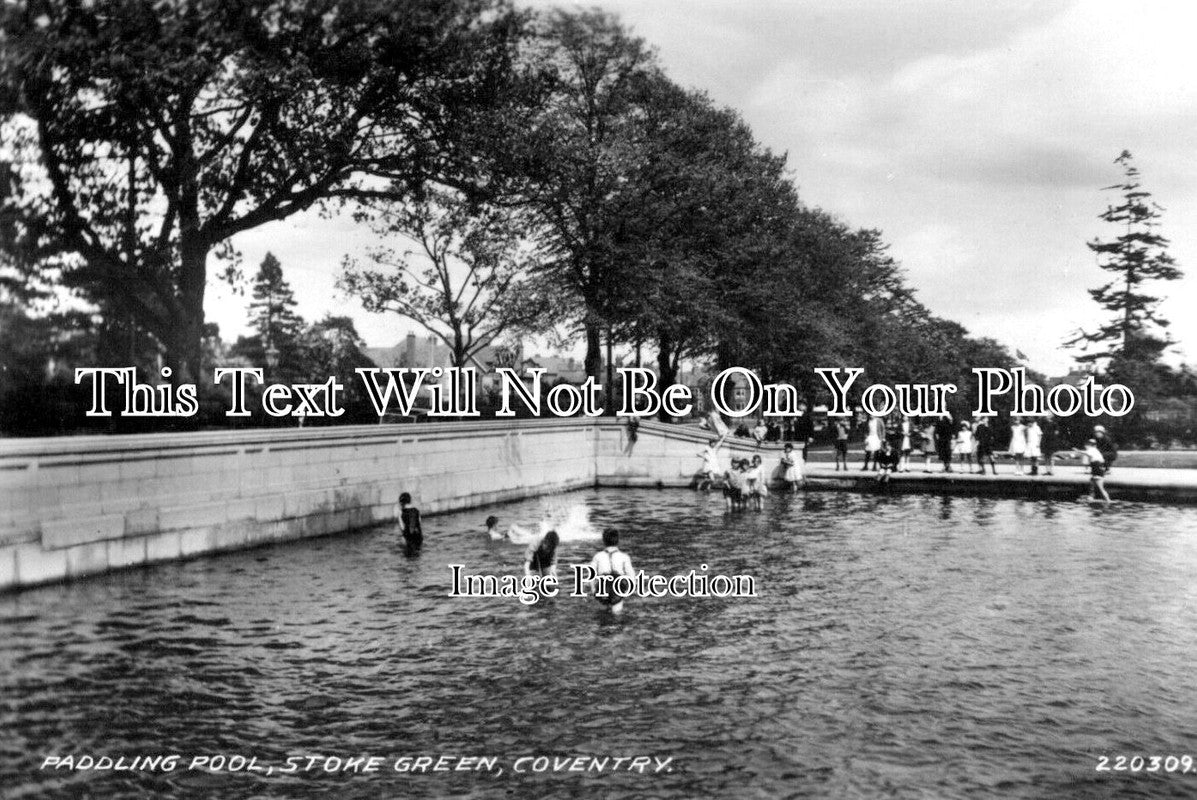 WA 2289 - Paddling Pool, Stoke Green, Coventry, Warwickshire c1937