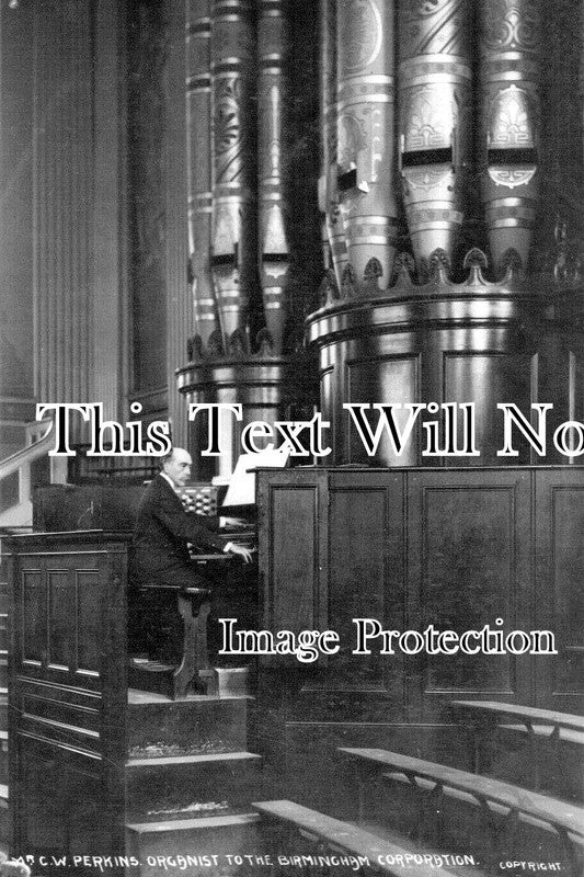 WA 2319 - Mr CW Perkins Organist, Birmingham, Warwickshire