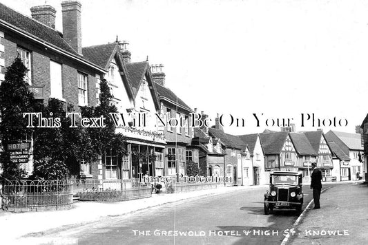 WA 2328 - The Greswold Hotel & High Street, Knowle, Warwickshire