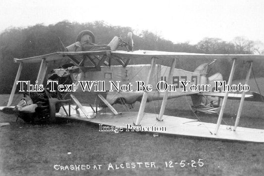 WA 2367 - Crashed Aeroplane At Alcester, Warwickshire 1925