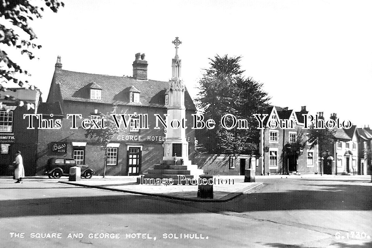 WA 2418 - The Square & George Hotel, Solihull, Warwickshire