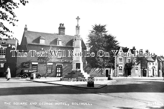 WA 2418 - The Square & George Hotel, Solihull, Warwickshire