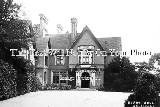 WA 2431 - Berry Hall, Solihull, Warwickshire c1913