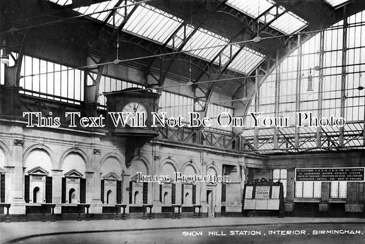 WA 2491 - Snow Hill Railway Station , Birmingham, Warwickshire c1912