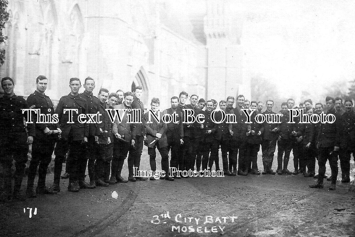 WA 2533 - 3rd City Battalion, Birmingham Pals, Moseley Soldiers WW1