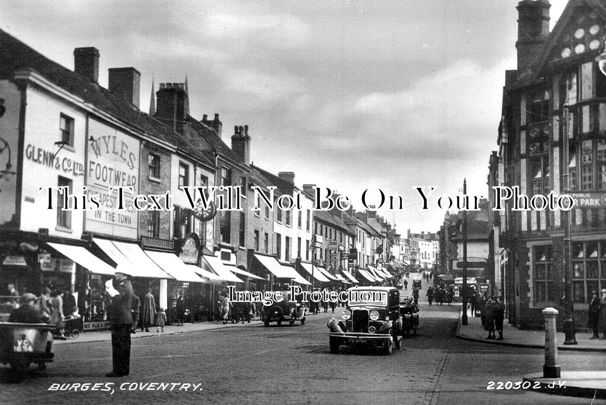 WA 2561 - Burges Street, Coventry, Warwickshire c1934