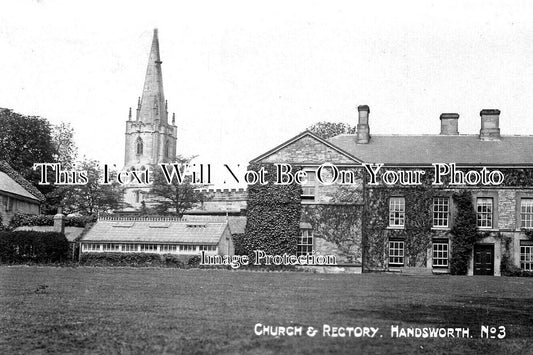 WA 2600 - Church & Rectory, Handsworth, Warwickshire c1924