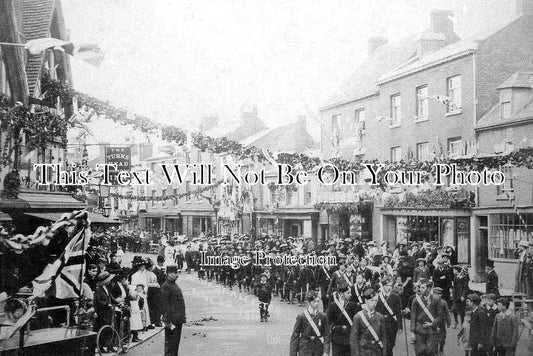 WA 2606 - High Street Procession, Alcester, Warwickshire c1911