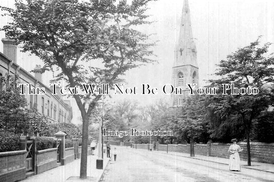 WA 264 - Grantham Road & Christ Church, Sparkbrook, Warwickshire c1910