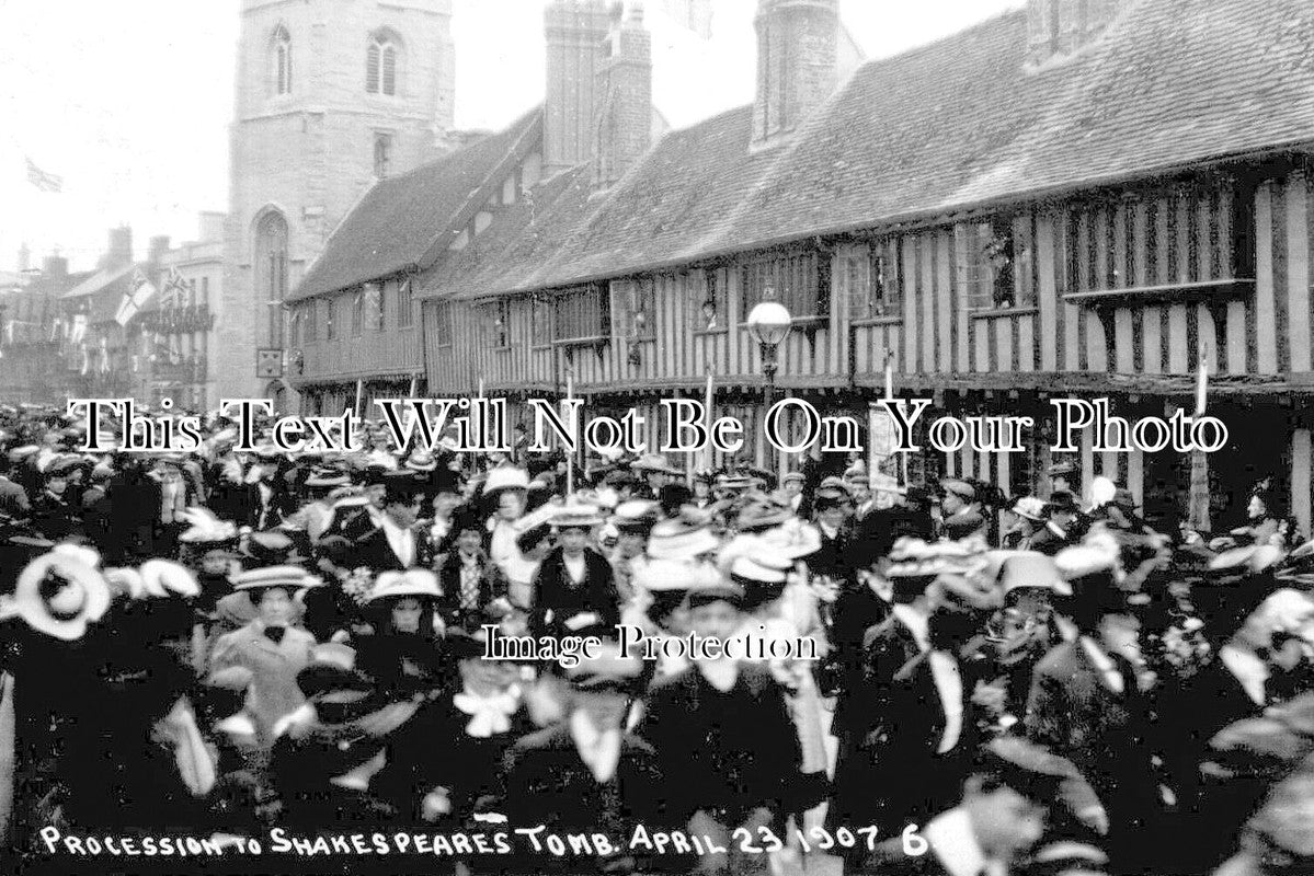 WA 2664 - Procession To Shakespeares Tomb, Stratford On Avon 1907