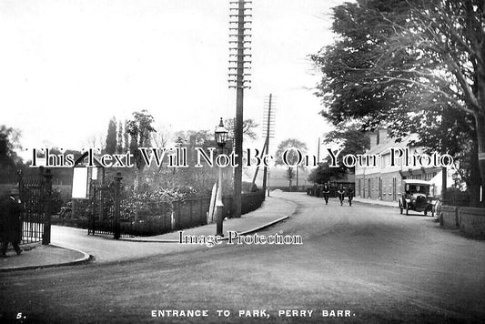 WA 2705 - Entrance To Park, Perry Barr, Birmingham, Warwickshire