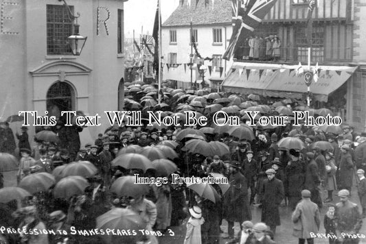 WA 2746 - Procession To Shakespeares Tomb, Stratford On Avon 1908