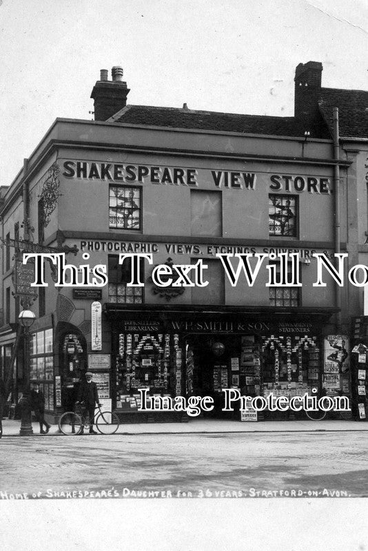 WA 301 - Shakespeare View Store, High Street, Stratford On Avon, Warwickshire c1907
