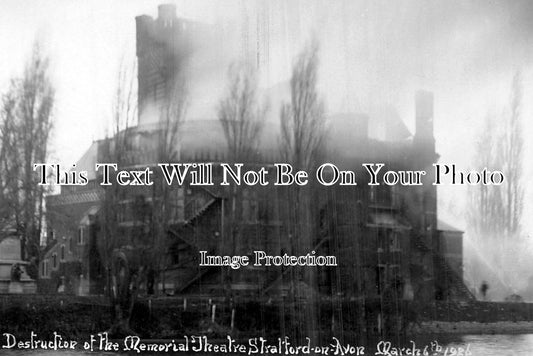 WA 489 - Memorial Theatre Fire, Stratford Upon Avon, Warwickshire 1926