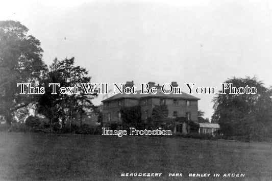 WA 554 - Beaudesert Park, Henley In Arden, Warwickshire c1910