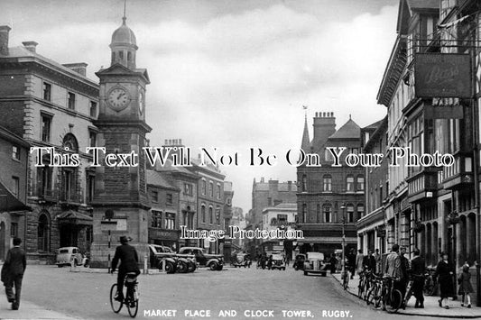 WA 648 - Market Place & Clock Tower, Rugby, Warwickshire