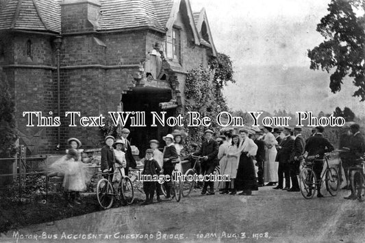 WA 683 - Motor Bus Accident, Chesford Bridge, Kenilworth, Warwickshire 1908