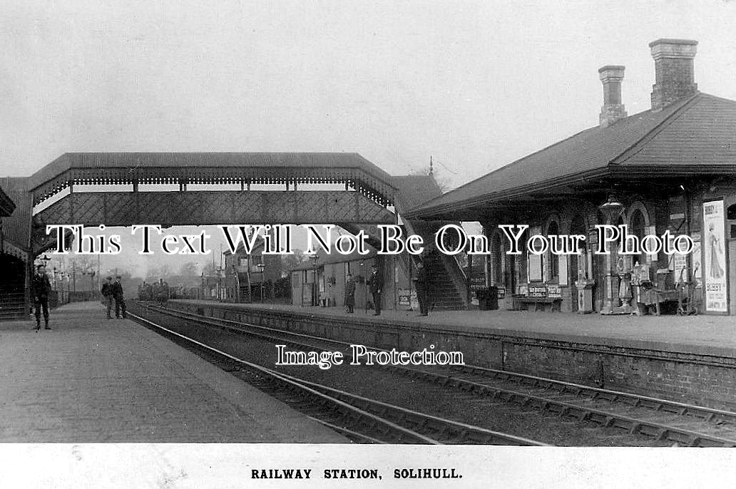 WA 70 - Solihull Railway Station, Warwickshire c1909