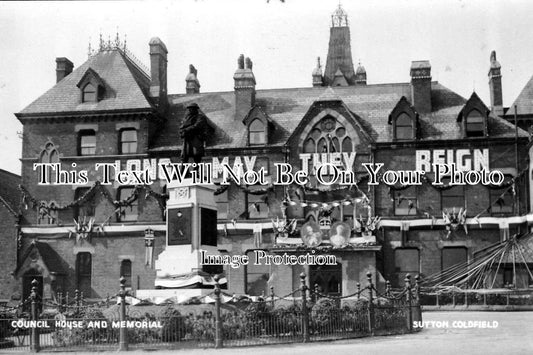 WA 709 - The Council House & Memorial, Sutton Coldfield, Warwickshire