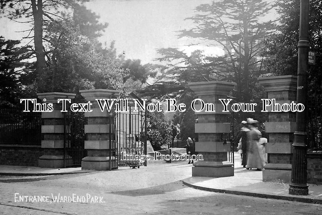 WA 716 - The Entrance To Ward End Park, Birmingham, Warwickshire