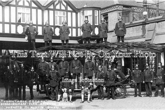 WA 734 - Turntable Escape, Birmingham Fire Brigade, Warwickshire