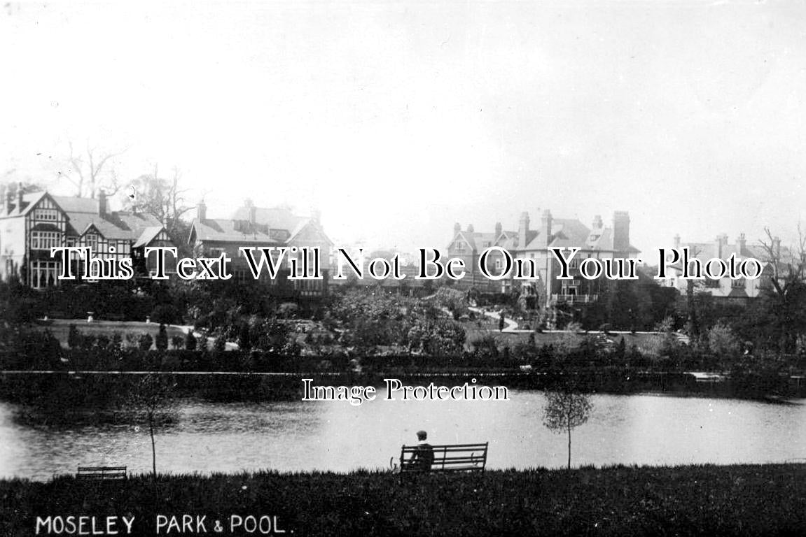 WA 771 - Moseley Park & Pool, Birmingham, Warwickshire c1910