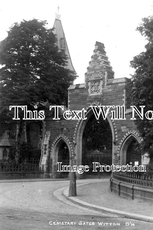 WA 806 - Cemetery Gates, Witton, Warwickshire