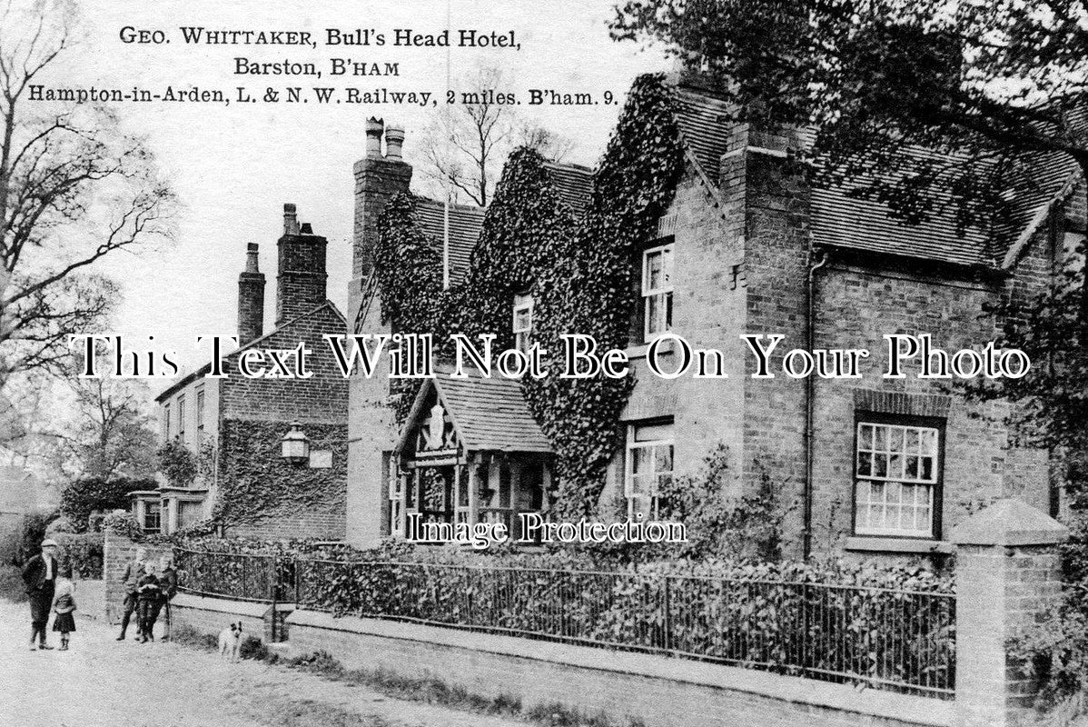 WA 85 - Bulls Head Hotel, Barston, Solihull, Birmingham, Warwickshire c1910