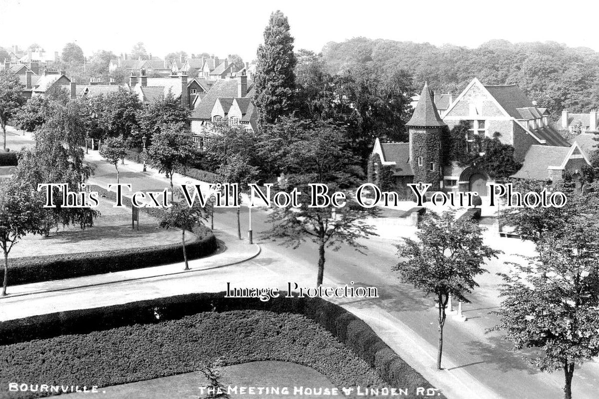 WA 900 - The Meeting House & Linden Road, Bournville, Birmingham, Warwickshire