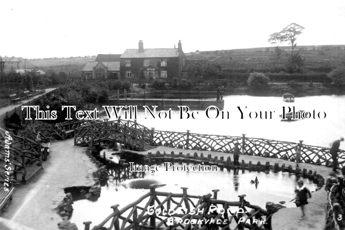 WA 908 - Gold Fish Pond, Brookvale Park, Birmingham, Warwickshire c1925