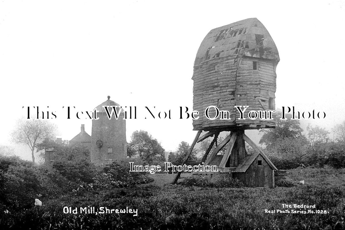 WA 974 - Shrewley Wooden Post Windmill, Mill, Warwickshire c1915