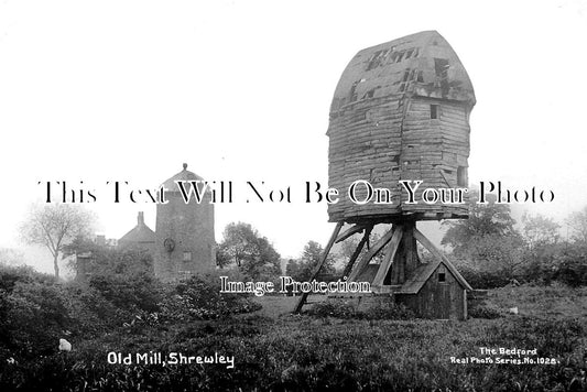 WA 974 - Shrewley Wooden Post Windmill, Mill, Warwickshire c1915