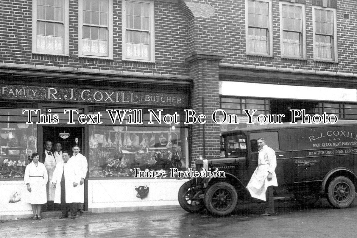 WA 977 - R.J.Coxill Butcher, Witton Lodge Road, Erdington, Warwickshire