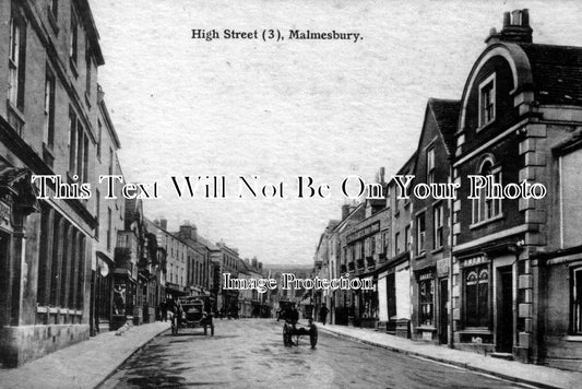 WI 103 - The High Street, Malmesbury, Wiltshire c1917